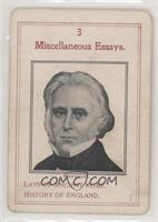 Thomas Babington Macaulay (Miscellaneous Essays)