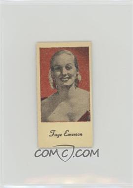 1940s Peerless Engrav-o-tints Red/Black - [Base] - Fortune Back #_FAEM - Faye Emerson