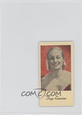 1940s Peerless Engrav-o-tints Red/Black - [Base] - Fortune Back #_FAEM - Faye Emerson