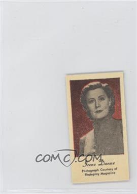 1940s Peerless Engrav-o-tints Red/Black - [Base] - Fortune Back #_IRDU - Irene Dunne