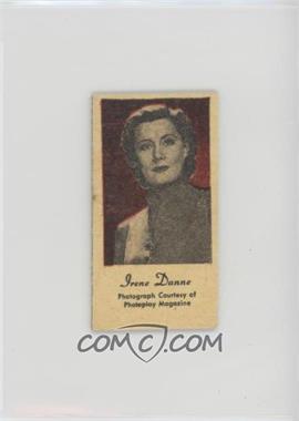 1940s Peerless Engrav-o-tints Red/Black - [Base] - Fortune Back #_IRDU - Irene Dunne