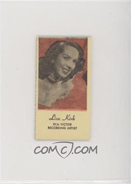 1940s Peerless Engrav-o-tints Red/Black - [Base] - Fortune Back #_LIKI - Lisa Kirk