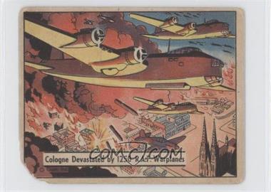 1941-42 Gum Inc. War Gum - R164 #74 - Cologne Devastated By 1250 R.a.f. Warplanes [Poor to Fair]