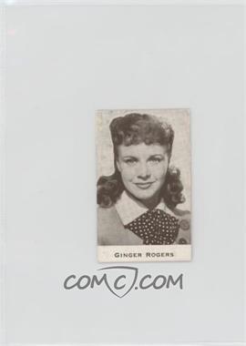 1941 Alfa Filmkolaskylt - [Base] #169 - Ginger Rogers [Poor to Fair]