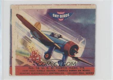 1941 Goudey Sky-Birds Chewing Gum - R137 #16 - U.S.A. Curtis-Hawk 75