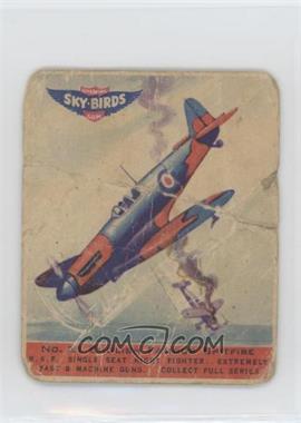 1941 Goudey Sky-Birds Chewing Gum - R137 #21 - English Famous Spitfire [Poor to Fair]