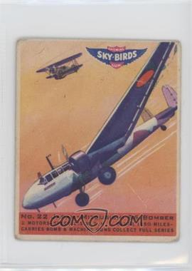 1941 Goudey Sky-Birds Chewing Gum - R137 #22 - Japan - Mitsubishi 96 Bomber [Good to VG‑EX]