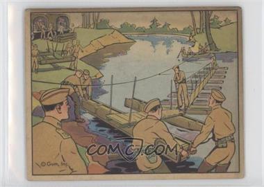 1941 Gum, Inc. Uncle Sam - R157 #53 - Soldier - Engineers Building Bridge