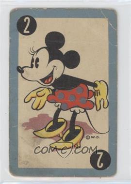 1941 Walt Disney's Donald Duck Playing Card Game - [Base] #2B - Minnie Mouse [Poor to Fair]
