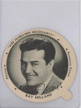 1942 Dixie Lids - [Base] - Grisham's Ice Cream #_RAMI - Ray Milland