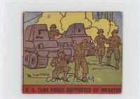 U.S. Tank Force Supported by Infantry