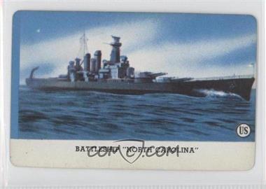 1944 Leaf Card-O U. S. Navy - Series A R112-6 - Card-O Chewing Gum Back #_NoN - Battleship "North Carolina"