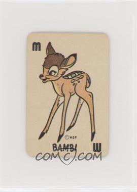 1946 Russell Games Disney Bambi Card Game - [Base] - Grey Bambi Back #M - Bambi