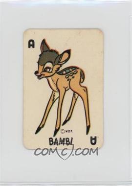1946 Russell Games Disney Bambi Card Game - [Base] - Red Bambi Back #A - Bambi