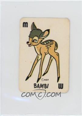 1946 Russell Games Disney Bambi Card Game - [Base] - Red Bambi Back #M - Bambi [Good to VG‑EX]