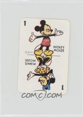 1946 Russell Games Disney Card Game - [Base] - Blue Back #1/1MN - Mickey Mouse, Minnie Mouse