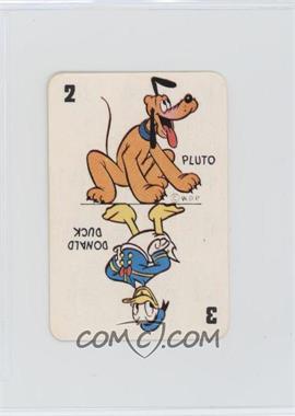 1946 Russell Games Disney Card Game - [Base] - Blue Back #2/3PD - Pluto, Donald Duck