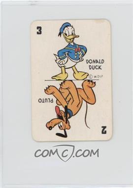 1946 Russell Games Disney Card Game - [Base] - Blue Back #2/3PD - Pluto, Donald Duck