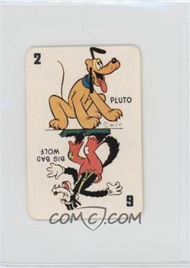 1946 Russell Games Disney Card Game - [Base] - Blue Back #2/6PW - Pluto, Big Bad Wolf