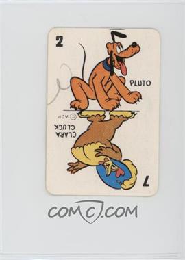 1946 Russell Games Disney Card Game - [Base] - Blue Back #2/7PC - Pluto, Clara Cluck [Poor to Fair]