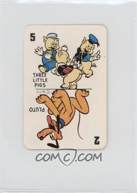 1946 Russell Games Disney Card Game - [Base] - Blue Back #5/23P - The Three Little Pigs, Pluto