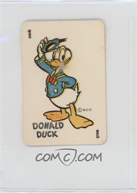 1946 Russell Games Disney Card Game - [Base] - Donald Duck Red Back #1-1 - Donald Duck