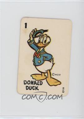 1946 Russell Games Disney Card Game - [Base] - Donald Duck Red Back #1-1 - Donald Duck