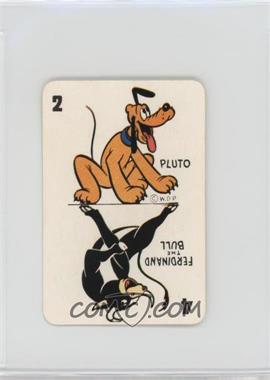 1946 Russell Games Disney Card Game - [Base] - Green Back #2/4PF - Pluto, Ferdinand the Bull