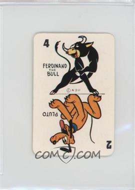 1946 Russell Games Disney Card Game - [Base] - Green Back #2/4PF - Pluto, Ferdinand the Bull