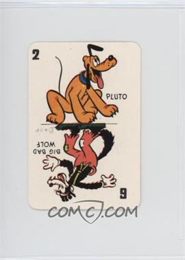 1946 Russell Games Disney Card Game - [Base] - Green Back #2/6PW - Pluto, Big Bad Wolf