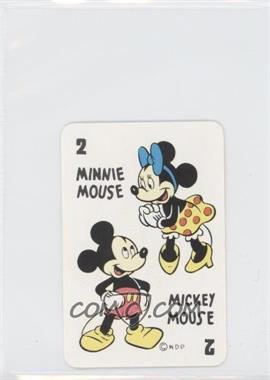 1946 Russell Games Disney Card Game - [Base] - Red Back #2-2 - Minnie Mouse, Mickey Mouse