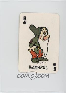 1946 Russell Games Disney Snow White Card Game - [Base] - Blue Disney Characters Back #6D - Bashful