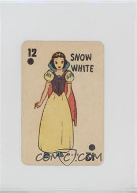 1946 Russell Games Disney Snow White Card Game - [Base] - Grey Dopey Back #12D - Snow White [Good to VG‑EX]