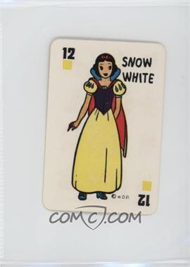 1946 Russell Games Disney Snow White Card Game - [Base] - Red Disney Characters Back #12C - Snow White
