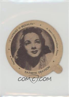 1947 Dixie Lids - [Base] - Hoodsie Ice Cream #_KAGR - Kathryn Grayson [Good to VG‑EX]