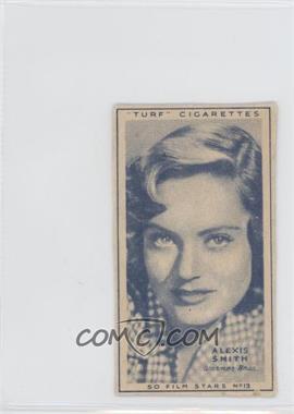 1947 Turf Cigarettes Film Stars - [Base] #13 - Alexis Smith