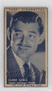 1947 Turf Cigarettes Film Stars - [Base] #15 - Clark Gable