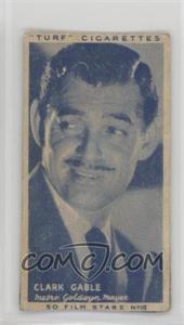 1947 Turf Cigarettes Film Stars - [Base] #15 - Clark Gable