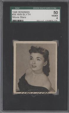 1948 Bowman Photoplay Stars - [Base] #36 - Ann Blyth [SGC 50 VG/EX 4]