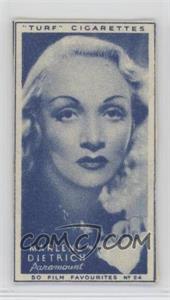 1948 Turf Film Favourites - Tobacco [Base] #24 - Marlene Dietrich