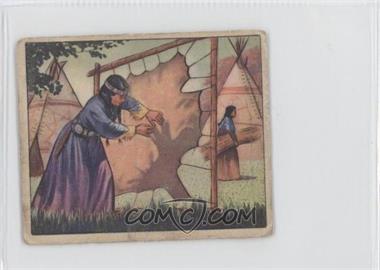 1949 Bowman Wild West - Indian Customs #B-13 - Woman's Work [Good to VG‑EX]