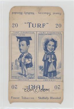 1949 Turf Famous Film Stars - Tobacco [Base] - Uncut Pairs #9/3 - Robert Taylor, Jeanette MacDonald