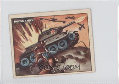 1950 Topps Freedom's War - [Base] #141.1 - Battleground-Korea - Moving Tanks (Tan Back)