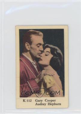 1950s Dutch Gum K Set Single Text Line - [Base] #K 112 - Gary Cooper, Audrey Hepburn