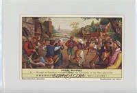 Bruegel et Francken prennent part a des kermesses et des fetes paysannes