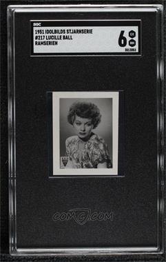 1951 Idolbilds Stjarnserie Ramserien - [Base] - Sans Serif #217 - Lucille Ball [SGC 6 EX/NM]