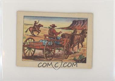 1951 Post Cereal Hopalong Cassidy - [Base] #25 - An Old Buckboard [Poor to Fair]