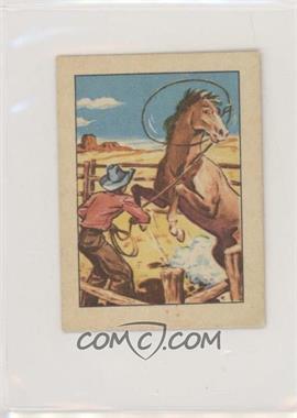 1951 Post Cereal Hopalong Cassidy - [Base] #29 - A Cowboy Ropes a Pony