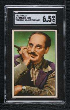 1952 Bowman Television and Radio Stars of the NBC - [Base] #19 - Groucho Marx [SGC 6.5 EX/NM+]
