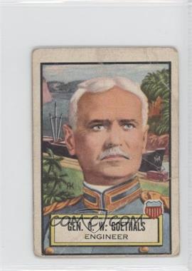 1952 Topps Look 'n See - [Base] #10 - General G.W. Goethals [COMC RCR Poor]